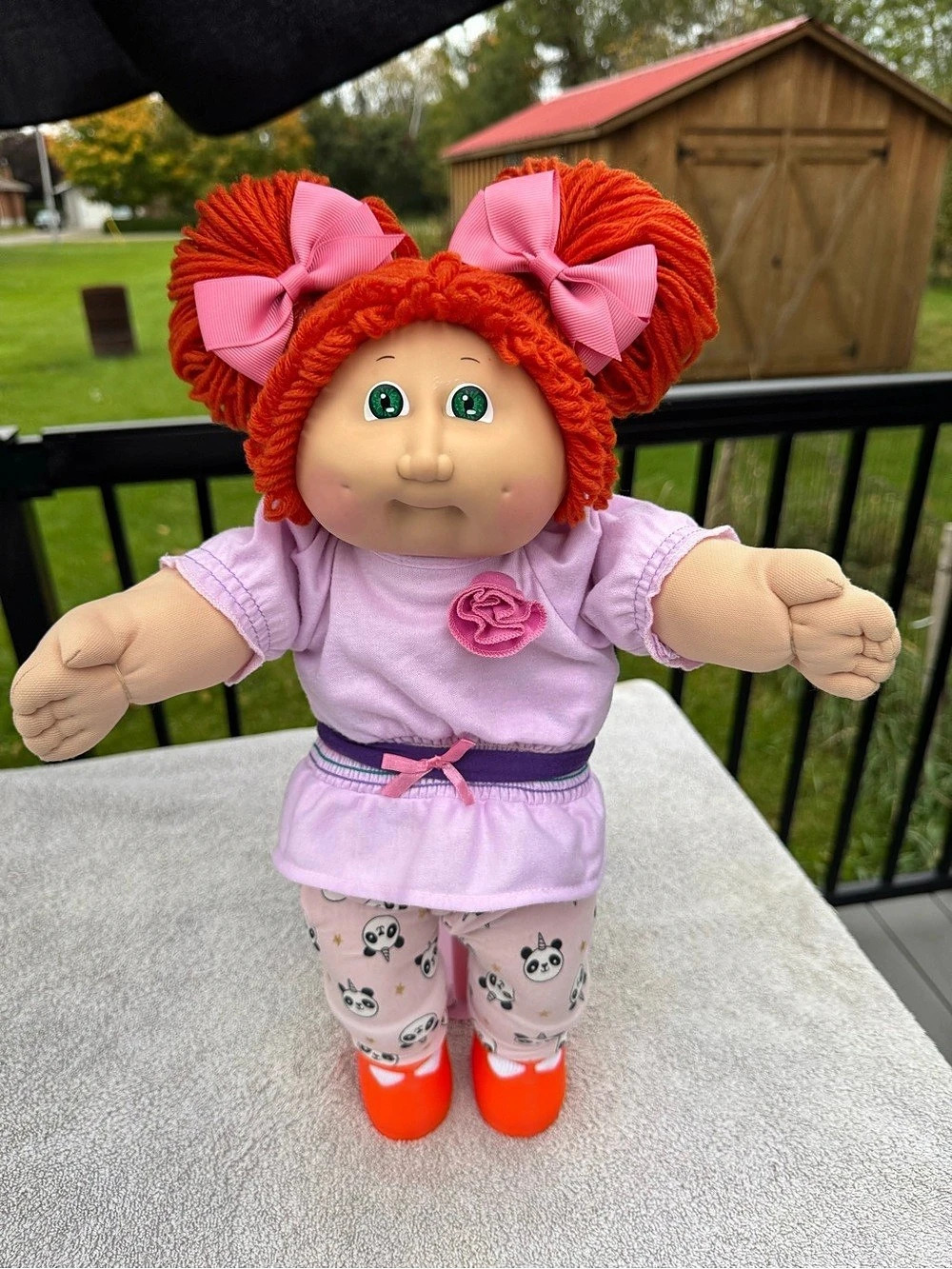 💗Cabbage Patch doll red hair green eyes💗